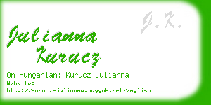 julianna kurucz business card